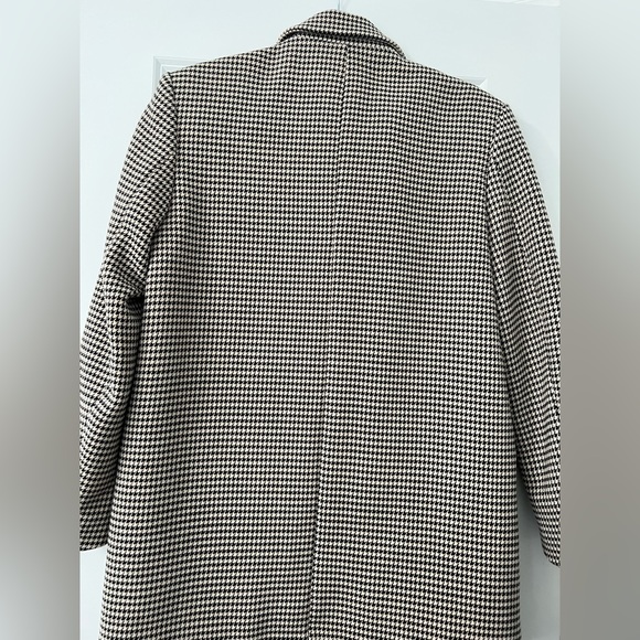 NWT Zara Structured Oversized Houndstooth Blazer (XS) - Picture 3 of 6